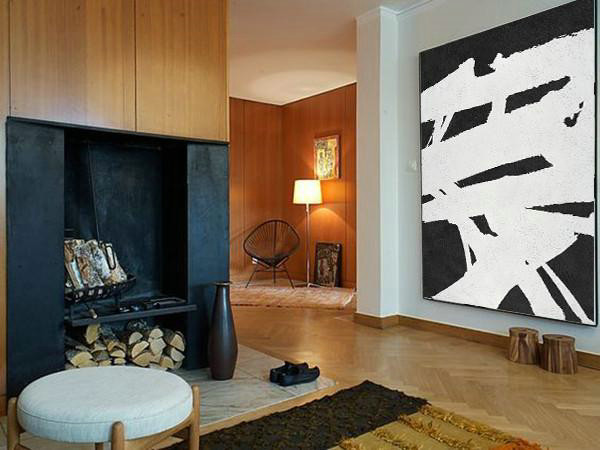 Extra Large Painting,Oversized Minimal Painting On Canvas - Modern Art Abstract Painting - Click Image to Close